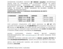 Cyamunara izabera Kicukiro UPI: 1/03/08/05/4197