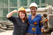 Lisa B. Marler, [left] Founder of Property and Home Show in Rwanda and Jati Evora Biague, the Managing Director.